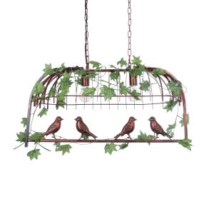 NEST Vintage Κρεμαστό Φωτιστικό Οροφής με Ντουί Χάλκινο & Πρ