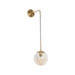 MADISON Μοντέρνο Φωτιστικό Τοίχου Απλίκα με Ντουί Χρυσό & Με