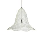 KENTUCKY Vintage Κρεμαστό Φωτιστικό Οροφής με Ντουί 1 x E27 AC 220-240V IP20 - Λευκό - Μ60 x Π60 x Υ52cm