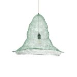 KENTUCKY Vintage Κρεμαστό Φωτιστικό Οροφής με Ντουί 1 x E27 AC 220-240V IP20 - Τιρκουάζ - Μ60 x Π60 x Υ52cm