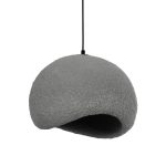 STONE Μοντέρνο Κρεμαστό Φωτιστικό Οροφής με Ντουί 1 x E27 AC 220-240V IP20 - Γκρι - Μ35 x Π31 x Υ26cm