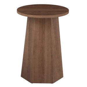 ΤΡΑΠΕΖΙ ΣΑΛΟΝΙΟΥ CARPEN MDF ΜΕ ΕΠΕΝΔΥΣΗ PAPERWOOD Φ40x55Υεκ.