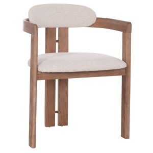 ΠΟΛΥΘΡΟΝΑ ΤΡΑΠΕΖΑΡΙΑΣ KALL ΜΠΕΖ ΥΦΑΣΜΑ--ΜΑΤ WHITEWASH PLYWOOD 56x45x73Υεκ. -Τιμή Σετ 2 τεμ.