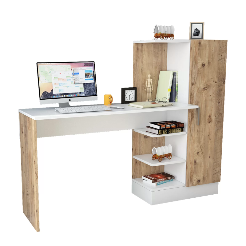 Γραφείο "VIANA" σε χρώμα atlantic pine/λευκό 152x40x120 - Image 2
