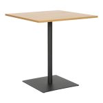 Τραπέζι Nerobian mdf σε sonoma απόχρωση 70x70x75εκ