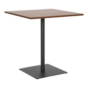 Τραπέζι Nerobian mdf σε καρυδί απόχρωση 70x70x75εκ