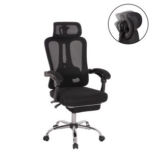 ΚΑΡΕΚΛΑ ΓΡΑΦΕΙΟΥ BARNET ΜΑΥΡΟ MESH-ΜΑΥΡΟΣ ΟΣ - Τιμή Σετ 2 τεμ.