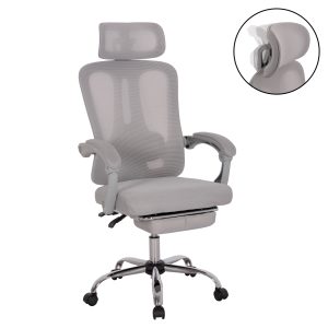 ΚΑΡΕΚΛΑ ΓΡΑΦΕΙΟΥ BARNET ΓΚΡΙ MESH-ΓΚΡΙ ΟΣ NYLON 61x62x123Υ