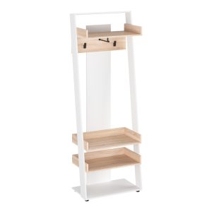 Έπιπλο εισόδου Sciove σε λευκή-φυσική απόχρωση 70x40x200εκ