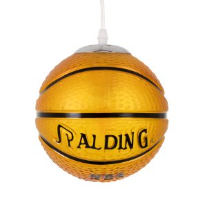 SPALDING NBA Παιδικό Κρεμαστό Φωτιστικό Πορτοκαλί & Μαύρο