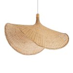 CUBA Boho Κρεμαστό Φωτιστικό Οροφής με Ντουί 1 x E27 AC 220-240V IP20 - Μπεζ - Μ80 x Π80 x Υ49cm