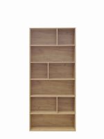 Βιβλιοθήκη Evergin mdf σε oak απόχρωση 80x30x180εκ