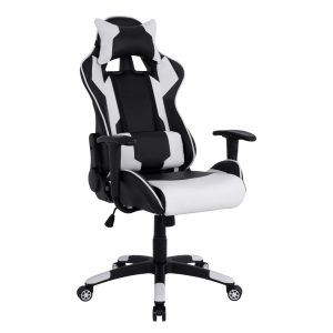 ΠΟΛΥΘΡΟΝΑ GAMING DARIUS ΜΑΥΡΗ-ΛΕΥΚΗ 66,5x70x(122-129) cm