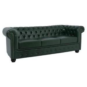 ΚΑΝΑΠΕΣ 3ΘΕΣΙΟΣ T.CHESTERFIELD ΤΕΧΝΟΔΕΡΜΑ ΚΥΠΑΡΙΣΣΙ 208x90x73 εκ.