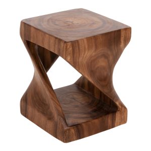 ΣΚΑΜΠΟ GEBO ΤΕΤΡΑΓΩΝΟ--ΞΥΛΟ SUAR ΣΕ ΚΑΡΥΔΙ 35x35x46.5Yεκ.