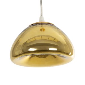 CRISTIN Μοντέρνο Κρεμαστό Φωτιστικό Οροφής με Ντουί 1 x G4 AC 220-240V IP20 - Χρυσό - Μ18 x Π18 x Υ13cm