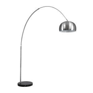 PRAGUE Μοντέρνο Επιδαπέδιο Φωτιστικό με Ντουί 1 x E27 AC 220-240V IP20 - Νίκελ Βούρτσας - Μ210 x Π45 x Υ220cm