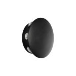 SOL Μοντέρνο Φωτιστικό Τοίχου - Απλίκα LED 16W 2000lm 30° AC 220-240V Αδιάβροχο IP65 Θερμό Λευκό 2700K - CREE XPE Chip & TÜV SÜD Driver - Μαύρο Ματ - Μ16 x Π5.5 x Υ16cm