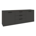 Μπουφές Doha ανθρακί 210x45x80,5εκ