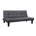 ΚΑΝΑΠΕΣ ΚΡΕΒΑΤΙ ΜΕ ΥΦΑΣΜΑ ΓΚΡΙ ΑΝΘΡΑΚΙ 180x82,5x78Υ εκ
