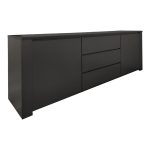 Μπουφές Kalya σε ανθρακί απόχρωση 220x49x89.5εκ