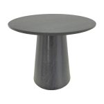 Tραπέζι Donda mdf μαύρο Φ100x76εκ