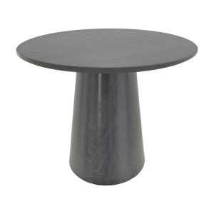 Tραπέζι Donda mdf μαύρο Φ100x76εκ