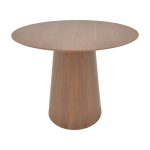 Tραπέζι Donda mdf καρυδί Φ100x76εκ