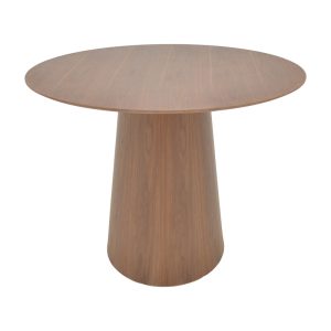 Tραπέζι Donda mdf καρυδί Φ100x76εκ