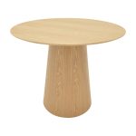 Tραπέζι Donda mdf sonoma Φ100x76εκ