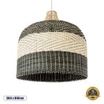 BARBADOS Boho Κρεμαστό Φωτιστικό Οροφής με Ντουί Μπεζ & Λαδί
