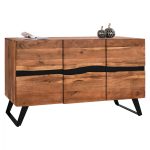 ΜΠΟΥΦΕΣ ALICIA ΑΠΟ ΜΑΣΙΦ ΞΥΛΟ ΑΚΑΚΙΑΣ ΦΥΣΙΚΟ 148x43x86Υ εκ.