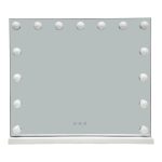 Καθρέπτης Led Hollywood μέταλλο λευκό 60x12x52.3εκ