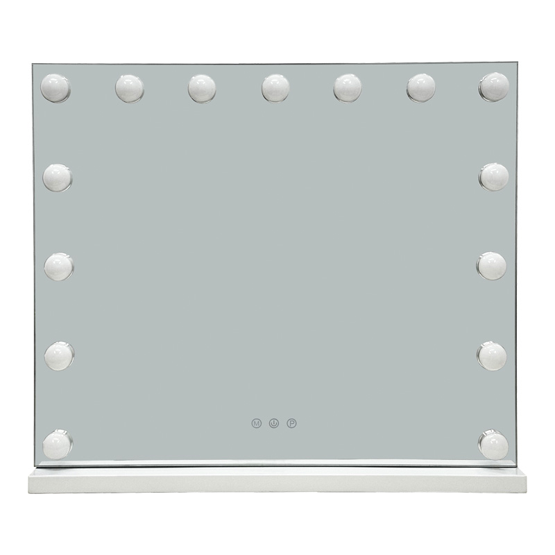 Καθρέπτης Led Hollywood μέταλλο λευκό 60x12x52.3εκ