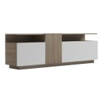 Έπιπλο τηλεόρασης Vendora σε sonoma-λευκή απόχρωση 150x29.5x46.3εκ