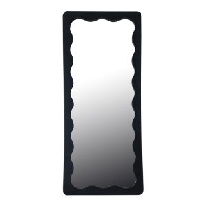 Καθρέπτης Werdy ξύλο σε μαύρη απόχρωση 65x2.4x170εκ