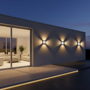 kelvo® ARKOS KLV- Μοντέρνο Φωτιστικό Τοίχου - Απλίκα LED 8W 840lm 15° AC 220-240V Αδιάβροχο IP65 Θερμό Λευκό 2700K - Lumileds COB Chip & TÜV SÜD Driver - Λευκό Ματ - Μ14 x Π5.5 x Υ14cm
