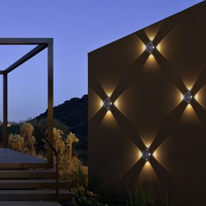 kelvo® ARKOS KLV- Μοντέρνο Φωτιστικό Τοίχου - Απλίκα LED 8W 840lm 15° AC 220-240V Αδιάβροχο IP65 Θερμό Λευκό 2700K - Lumileds COB Chip & TÜV SÜD Driver - Γκρι Ανθρακί Ματ - Μ13 x Π5.5 x Υ13cm