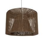 ZYLINDER Boho Κρεμαστό Φωτιστικό Οροφής με Ντουί 1 x E27 AC 220-240V IP20 - Καφέ - M80 x Π80 x Υ51cm
