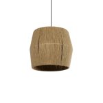 CONE Boho Κρεμαστό Φωτιστικό Οροφής με Ντουί 1 x E27 AC 220-240V IP20 - Μπεζ - M38 x Π38 x Υ34cm