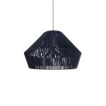 NUI Boho Κρεμαστό Φωτιστικό Οροφής με Ντουί 1 x E27 AC 220-240V IP20 - Μπλε - M60 x Π60 x Υ41cm