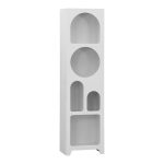 Βιβλιοθήκη Emersi mdf σε λευκή απόχρωση 48x35x180εκ