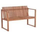 ΠΑΓΚΑΚΙ ΚΗΠΟΥ 2ΘΕΣΙΟ VED ΞΥΛΟ TEAK--ΦΥΣΙΚΟ ΧΡΩΜΑ 130x60x86Υεκ.