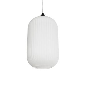 MELONI Μοντέρνο Κρεμαστό Φωτιστικό Οροφής με Ντουί 1 x E27 AC 220-240V IP20 - Λευκό - Μ20 x Π20 x Υ38cm