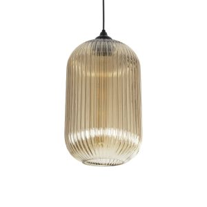 MELONI Μοντέρνο Κρεμαστό Φωτιστικό Οροφής με Ντουί 1 x E27 AC 220-240V IP20 - Mελί - Μ20 x Π20 x Υ38cm