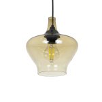 OVOCE Μοντέρνο Κρεμαστό Φωτιστικό Οροφής με Ντουί 1 x E27 AC 220-240V IP20 - Mελί - Μ20 x Π20 x Υ22cm