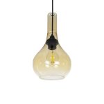 ΤΟΝΕ Μοντέρνο Κρεμαστό Φωτιστικό Οροφής με Ντουί 1 x E27 AC 220-240V IP20 - Mελί - Μ20 x Π20 x Υ36cm