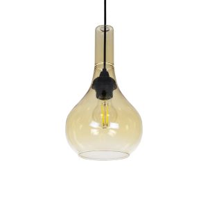 ΤΟΝΕ Μοντέρνο Κρεμαστό Φωτιστικό Οροφής με Ντουί 1 x E27 AC 220-240V IP20 - Mελί - Μ20 x Π20 x Υ36cm