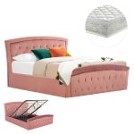 ΚΡΕΒΑΤΙ ΜΕ ΣΤΡΩΜΑ & ΑΠΟΘ.ΧΩΡΟ ODELIA ΣΑΠΙΟ ΜΗΛΟ ΒΕΛΟΥΔΟ--ΓΙΑ 160x200εκ