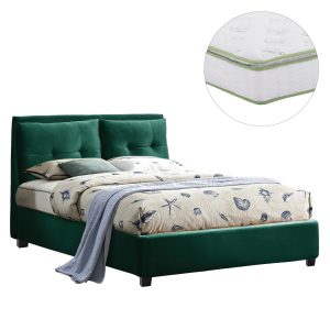 ΚΡΕΒΑΤΙ ΜΕ ΣΤΡΩΜΑ BILLIE ΚΥΠΑΡΙΣΣΙ ΒΕΛΟΥΔΟ--ΓΙΑ 160x200εκ